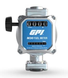 Medidor Mecanico P/Combustible M30 5 A 30 Gpm 4-Digitos 1" NPT GPI