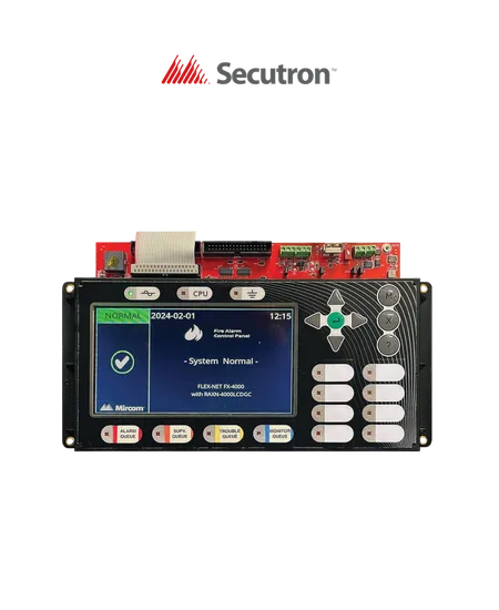 RAXN-4000LCDGC Pantalla Principal en color y Anunciador remoto de red SECUTRON